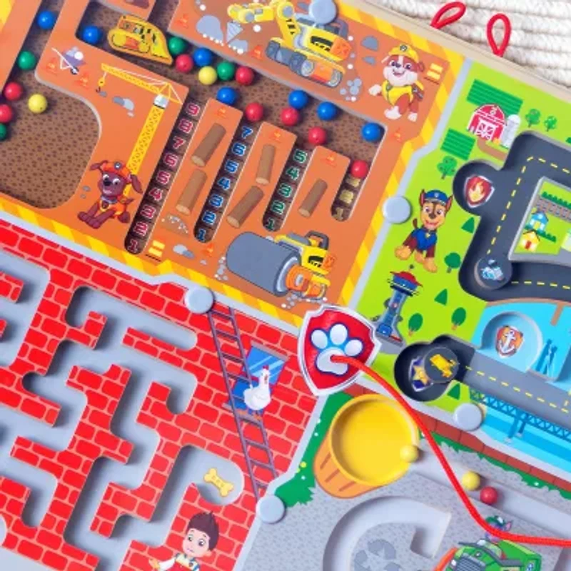 Melissa & Doug Paw Patrol 2 Wooden Magnetic Wand Maze Board Interactive Toy