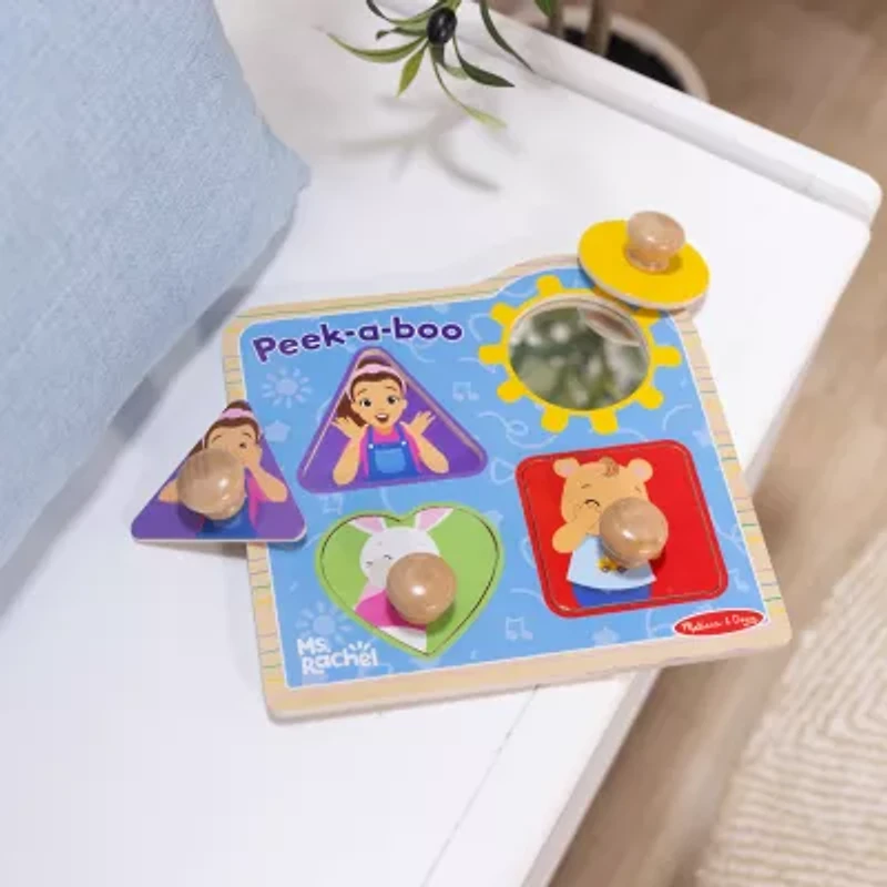 Melissa & Doug Ms. Rachel Jumbo Knob 4-pc. Puzzle