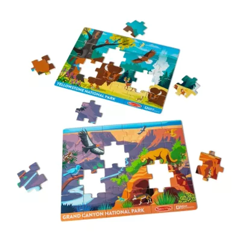 Melissa & Doug Npf 24 Piece Jigsaw Bundle 2-pc. Puzzle