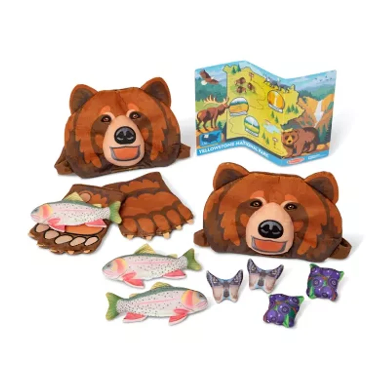 Melissa & Doug Yellowstone Grizzly Bear Game Play Set Plush Play Set