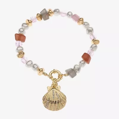 Bijoux Bar Womens Glass Stretch Bracelet