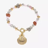 Bijoux Bar Womens Glass Stretch Bracelet