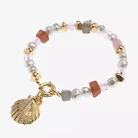 Bijoux Bar Womens Glass Stretch Bracelet