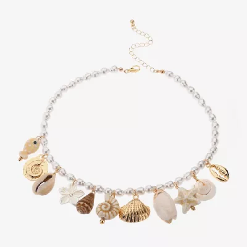 Bijoux Bar Womens 18 1/2 Inch Statement Necklace