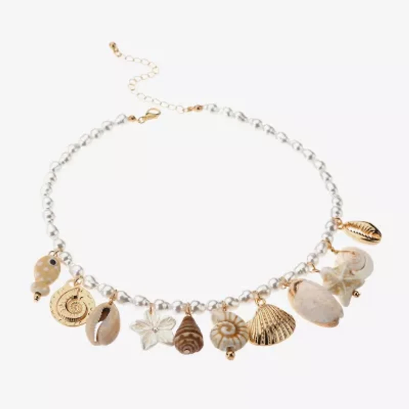 Bijoux Bar Womens 18 1/2 Inch Statement Necklace