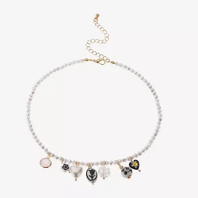 Arizona Womens 18 Inch Statement Necklace