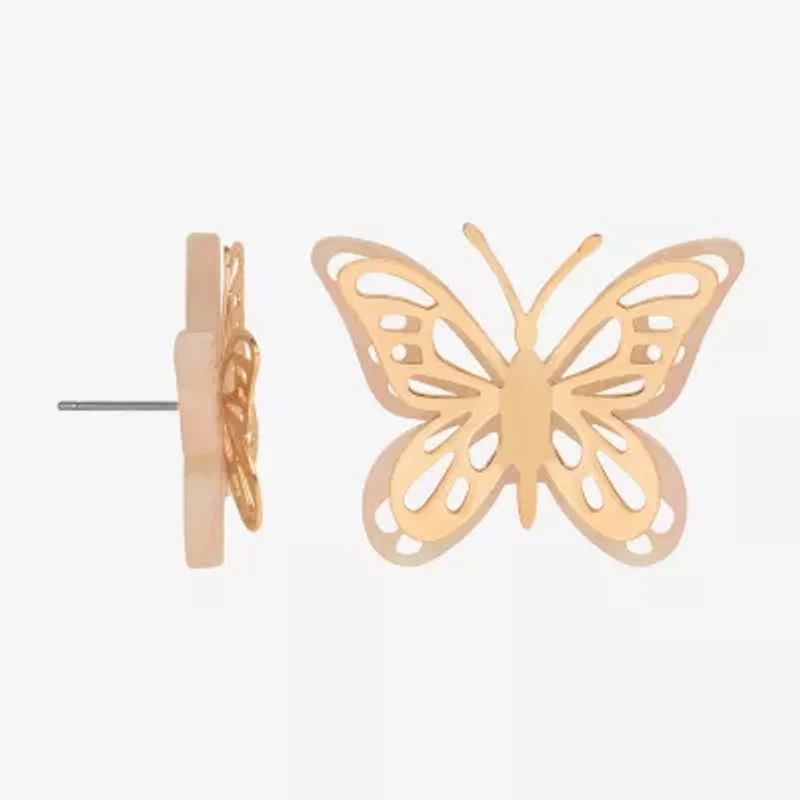 Bijoux Bar Delicates 29mm Butterfly Stud Earrings