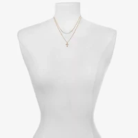 Bijoux Bar Delicates Womens Glass 16 Inch Strand Necklace