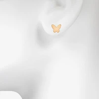 Bijoux Bar Delicates Womens Glass Butterfly 6 Pair Earring Set