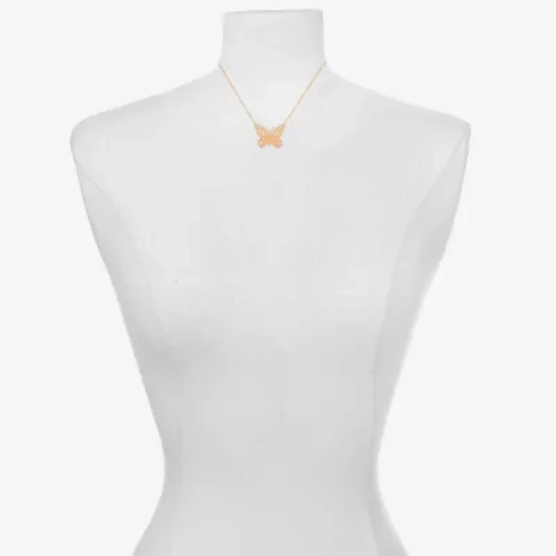 Bijoux Bar Delicates Womens Butterfly 16 Inch Pendant Necklace
