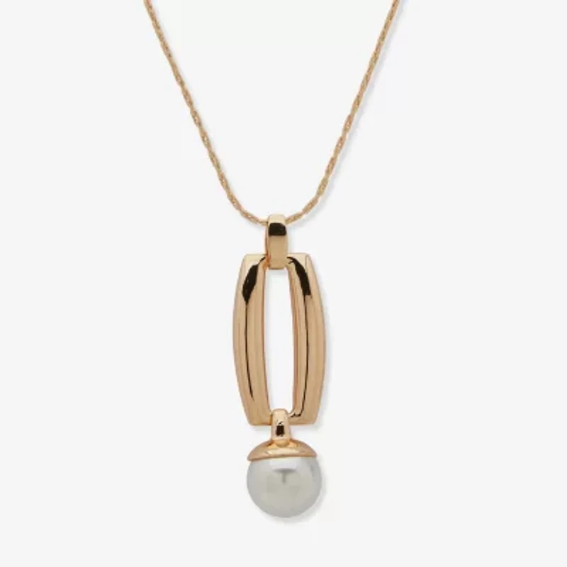 Worthington Womens 34 Inch Pendant Necklace