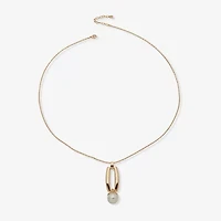 Worthington Womens 34 Inch Pendant Necklace