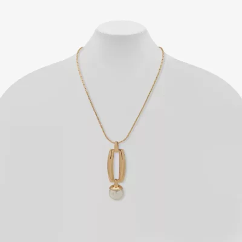 Worthington Womens 34 Inch Pendant Necklace