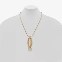 Worthington Womens 34 Inch Pendant Necklace