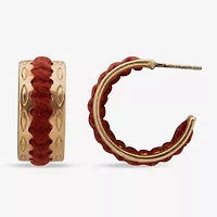 a.n.a Womens 20.8mm Hoop Earrings