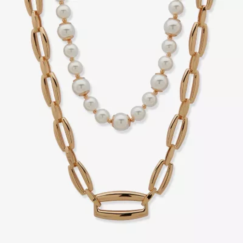 Worthington Womens 17 Inch Strand Necklace