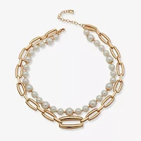 Worthington Womens 17 Inch Strand Necklace