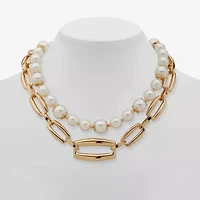 Worthington Womens 17 Inch Strand Necklace