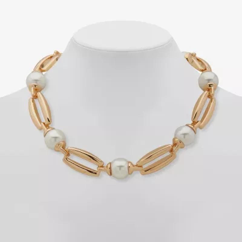 Worthington Womens 17 Inch Collar Necklace