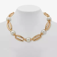 Worthington Womens 17 Inch Collar Necklace