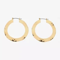 Bold Elements Womens 2 1/4 Inch Hoop Earrings