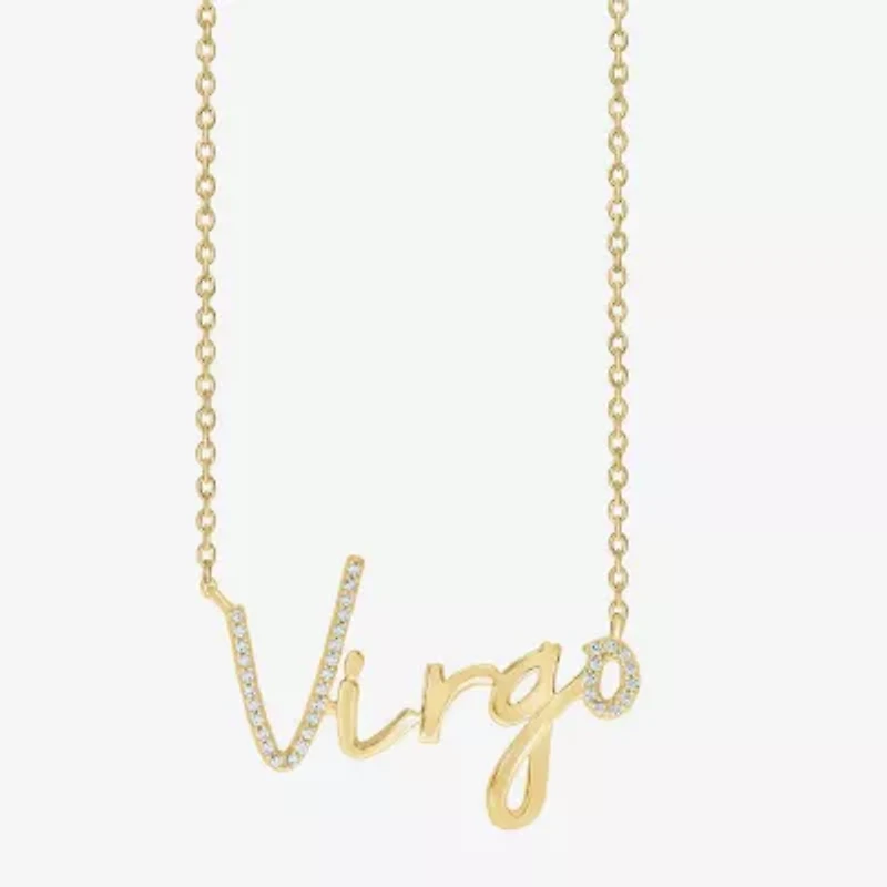 Limited Quantities! Womens 1/6 CT. T.W. Natural White Diamond 14K Gold Over Silver 18 Inch Pendant Necklace