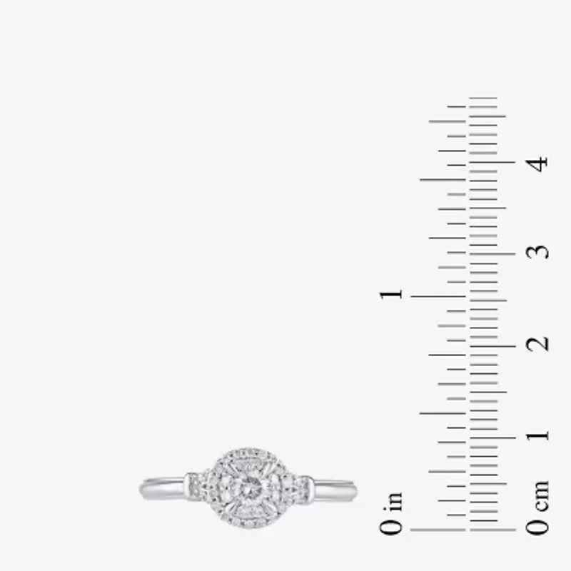 Limited Quantities! Womens 1/3 CT. T.W. Natural White Diamond 10K White Gold Engagement Ring