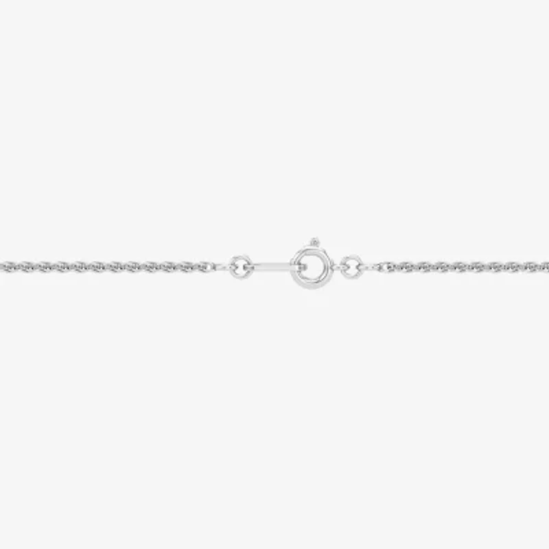 (F / Si2) 1/8 CT. T.W. Lab Grown Diamond and Created Gemstone Sterling Silver 18 Inch Necklace