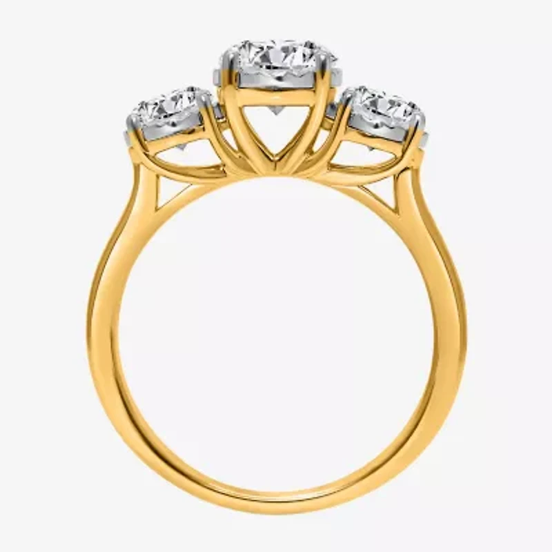 Love Lives Forever (I / Si2) Womens 2 CT. T.W. Lab Grown White Diamond Round 3-Stone Engagement Ring