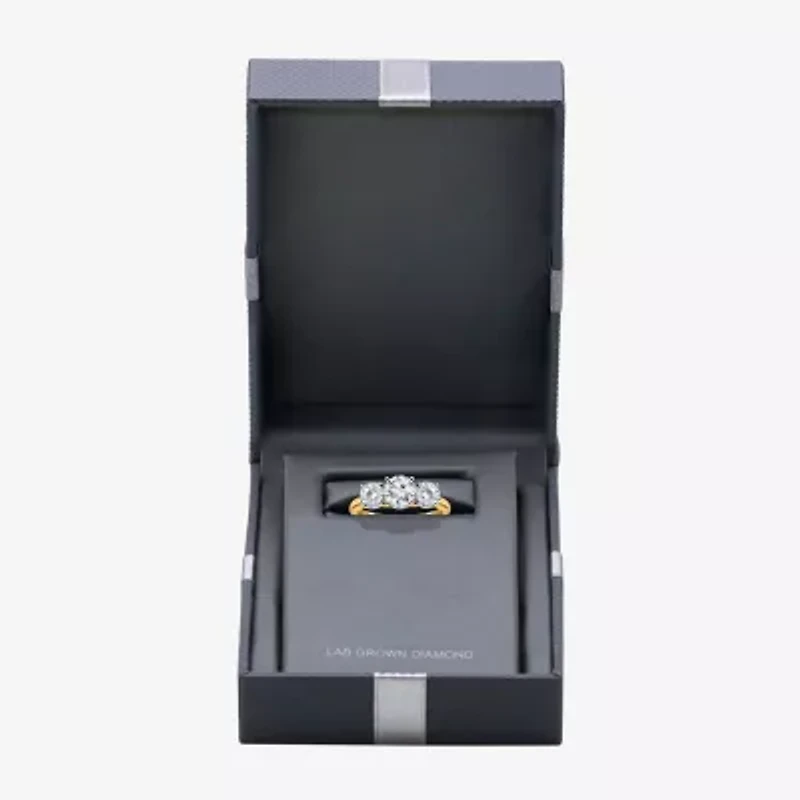 Love Lives Forever (I / Si2) Womens 2 CT. T.W. Lab Grown White Diamond Round 3-Stone Engagement Ring