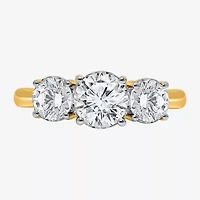 Love Lives Forever (I / Si2) Womens 2 CT. T.W. Lab Grown White Diamond Round 3-Stone Engagement Ring