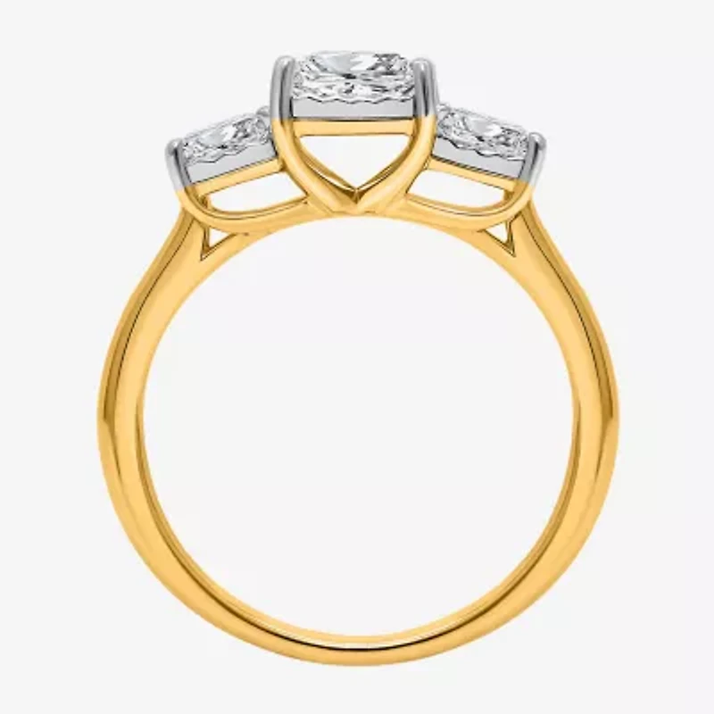 Love Lives Forever (I / Si2) Womens 2 CT. T.W. Lab Grown White Diamond 3-Stone Engagement Ring