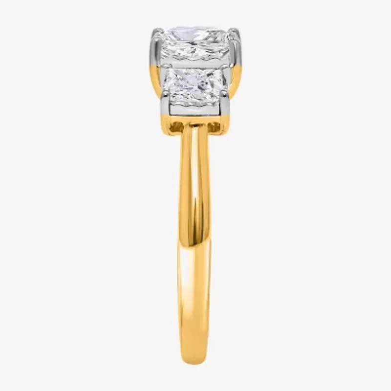 Love Lives Forever (I / Si2) Womens 2 CT. T.W. Lab Grown White Diamond 3-Stone Engagement Ring