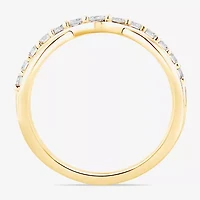 F / Vs2) Womens 4.5MM 1/ CT. T.W. Lab Grown White Diamond 10K Gold Wedding Band