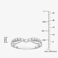 (F / Vs2) Womens 3.5MM 1/4 CT. T.W. Lab Grown White Diamond 10K Gold Wedding Band