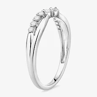 (F / Vs2) Womens 3.5MM 1/4 CT. T.W. Lab Grown White Diamond 10K Gold Wedding Band