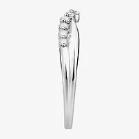 (F / Vs2) Womens 3.5MM 1/4 CT. T.W. Lab Grown White Diamond 10K Gold Wedding Band