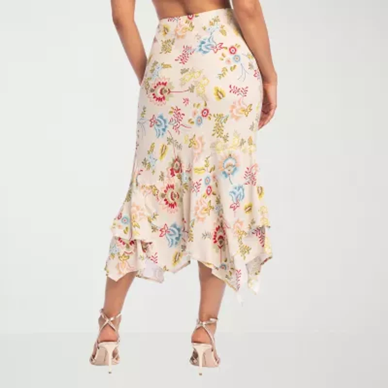 JS Jessica Simpson Womens Midi A-Line Skirt