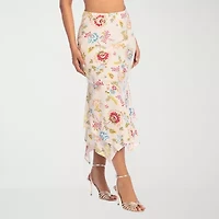 JS Jessica Simpson Womens Midi A-Line Skirt
