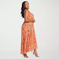 JS Jessica Simpson Womens Plus Sleeveless Maxi Dress