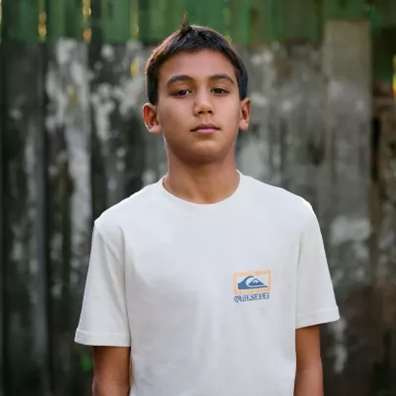 Quiksilver Big Kid Boys Crew Neck Short Sleeve Regular Fit Graphic T-Shirt