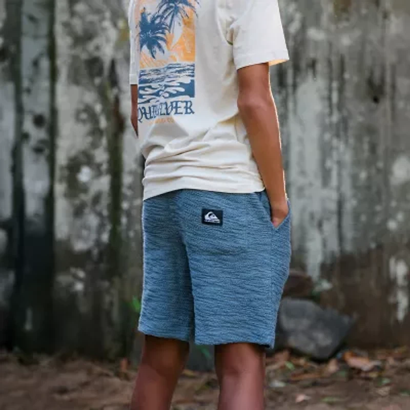 Quiksilver Big Kid Boys Crew Neck Short Sleeve Regular Fit Graphic T-Shirt