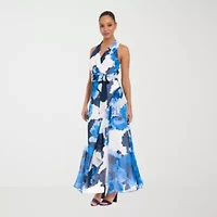 London Style Womens Sleeveless Floral Maxi Dress