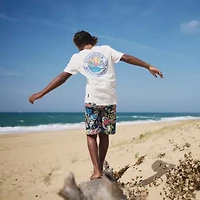 Quiksilver Big Kid Boys Crew Neck Short Sleeve Regular Fit Graphic T-Shirt