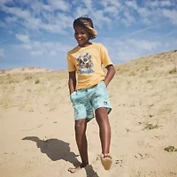 Quiksilver Big Kid Boys Crew Neck Short Sleeve Regular Fit Graphic T-Shirt