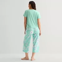 Liz Claiborne Womens Short Sleeve 2-pc. Pajama Sets