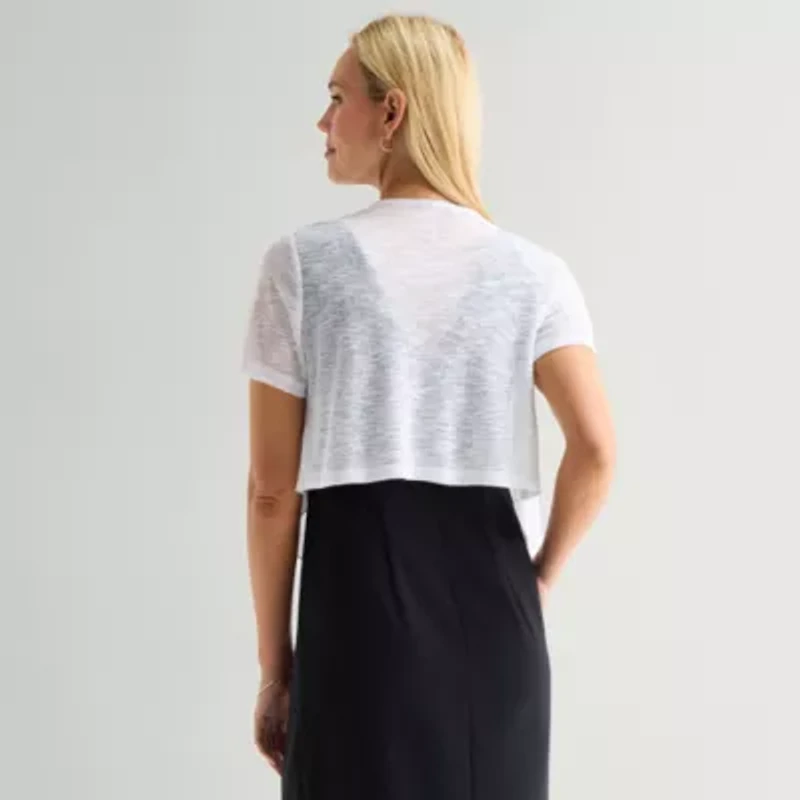 Perceptions Womens Short Sleeve Shrug