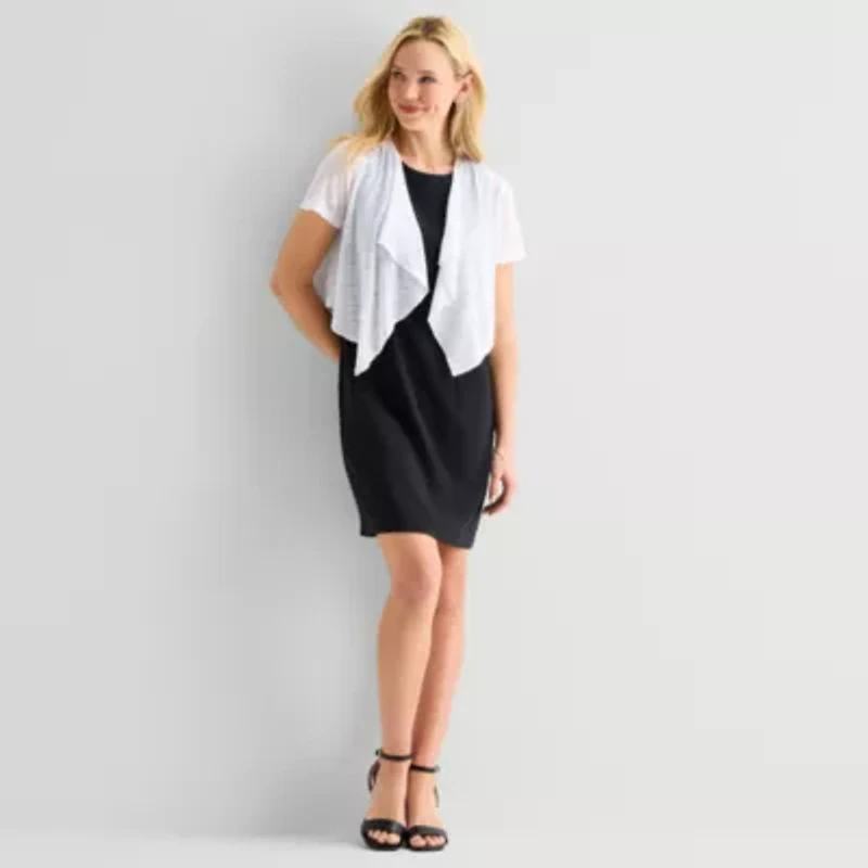 Perceptions Womens Short Sleeve Shrug