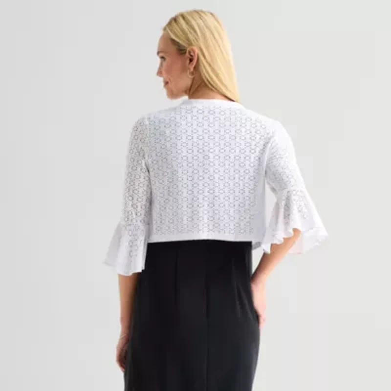 Perceptions Womens 3/4 Sleeve Shrug