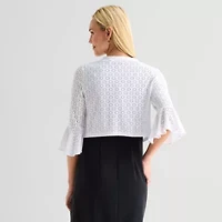 Perceptions Womens 3/4 Sleeve Shrug